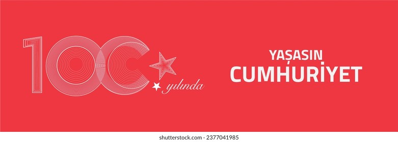 29 Ekim Cumhuriyet bayramı 100.yıl. Translation:29 october Republic Day Turkey 100th anniversary
