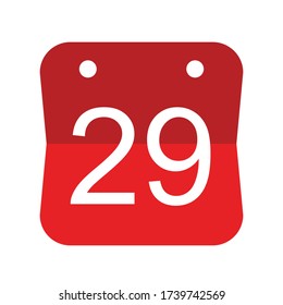 29 Icono de fecha de evento, icono de fecha de calendario