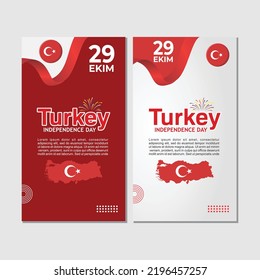 29 october turkey republic day, 29 ekim turkish republic day, turkey independence day flat design