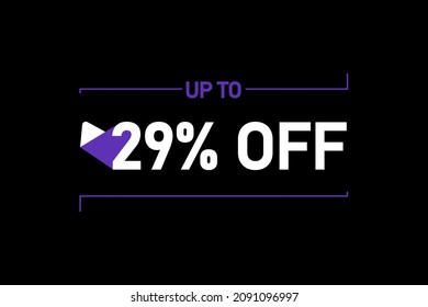 Up to 29% off, Up to 29% Discount, label sign up to 29% off, Banner Add, Special Offer add