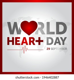 29 september world heart day concept design vector illustration