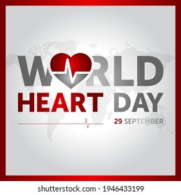 29 september world heart day concept design vector illustration