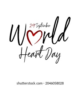 29 september world heart day concept design vector illustration