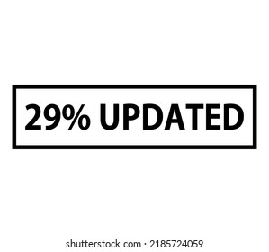 29%  Updated Icon Label and Sign.perfect font and black color isolated white color background for stamp and other