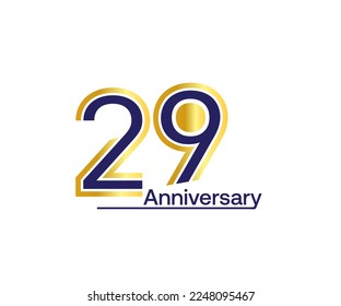 29 year anniversary celebration logotype