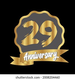 29 year anniversary celebration, vector design for celebrations, invitation cards and greeting cards