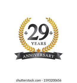 29 years anniversary elegant design