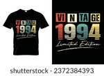 29 Years Old Vintage 1994 Limited Edition 29th Birthday living legend t shirt