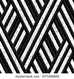 2915 Geometric pattern with black and white lines. Seamless vector illustration eps 10.