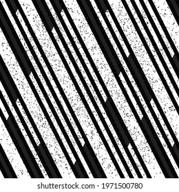 2940 Oblique pattern with black and white streaks. Seamless vector illustration eps 10.