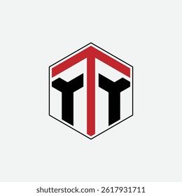 296 a rectangle polygon hexagon shape alphabet word letter geometric educational learning logo Y Y