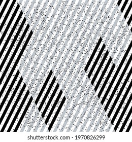 2970 Pattern with oblique black and silver gray stripes. Seamless vector illustration eps 10.