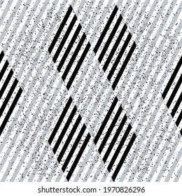 2988 Seamless pattern with black and silver gray segments. Seamless vector illustration eps 10.