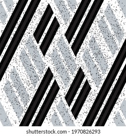 2989 Seamless pattern with black and silver gray stripes. Seamless vector illustration eps 10.