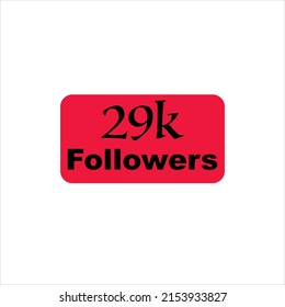 29k followers Red vector icon stamp, logo illustration.
