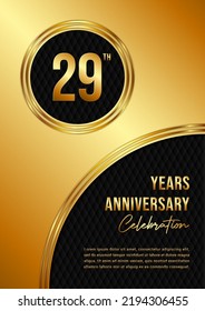 29Th Anniversary Celebration Template Design