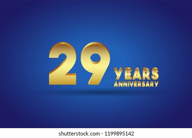 29th Anniversary numbers. background for anniversary