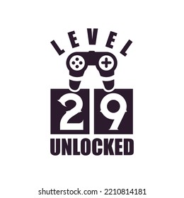 29.º cumpleaños para los amantes del juego Nivel 29 Desbloqueado