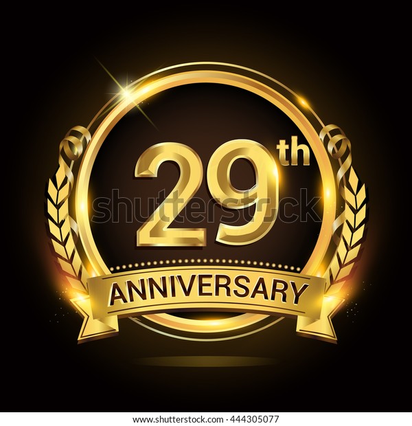 29th-golden-anniversary-logo-29-years-stock-vector-royalty-free-444305077