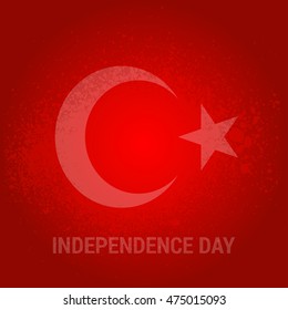 29th October National Republic Day of Turkey. Vector illustration