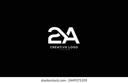 2A Abstract initial monogram letter alphabet logo design