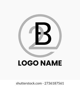2B circle logo for company