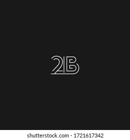 Vector de diseño de logotipo 2B: vector de stock (libre de regalías ...