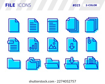 2-color style icon set related to file_023