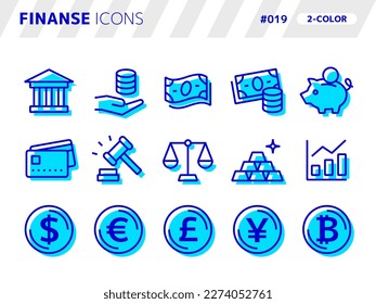 2-color style icon set related to finance_019 svg