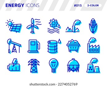 2-color style icon set related to energy_015