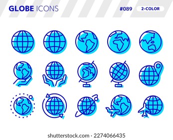 2-color style icon set related to globe_089