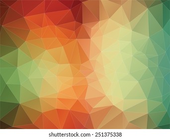 2D Abstract geometric colorful triangle background