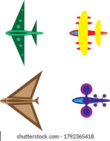 2d abstract planes art ready for commercial use