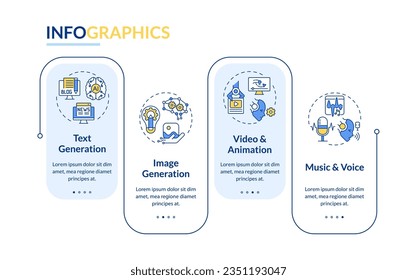 Plantilla de infografía vectorial 2D AI para SEO, visualización de datos con 4 pasos, tabla de tiempos de procesos.