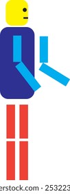 2d animation character . character 
. side view . cartoon character 