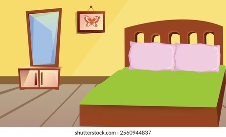 2d bedroom or guest room 2d interior