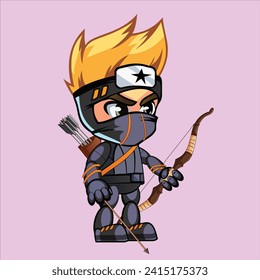 2d character animation archery bow and arrow pose 3