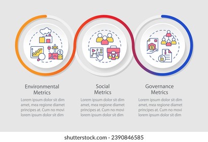 2D climate metrics vector infographics template with simple thin line icons concept, data visualization with 3 steps, process timeline chart.
