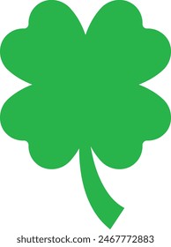 2d Clover Icon,Minimalist Clover Vector Icon