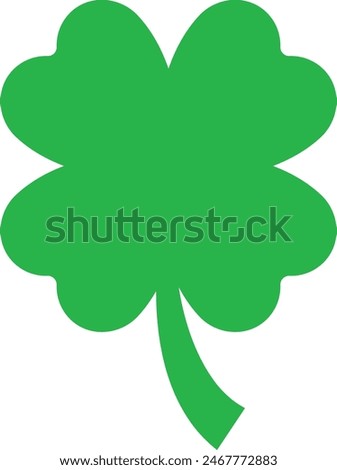 2d Clover Icon,Minimalist Clover Vector Icon