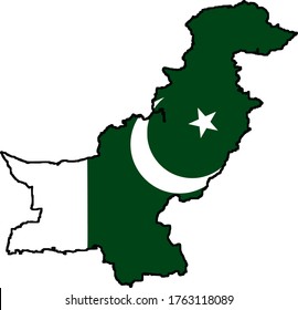 5,366 Pakistan map flag Images, Stock Photos & Vectors | Shutterstock