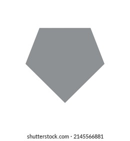 2D diamond shape in mathematics. Grey diamond shape drawing for kids isolated on white background