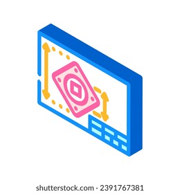 2d drafting architectural drafter isometric icon vector. 2d drafting architectural drafter sign. isolated symbol illustration