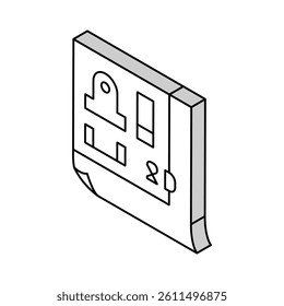 2d drafting architectural drafter isometric icon vector. 2d drafting architectural drafter sign. isolated symbol illustration