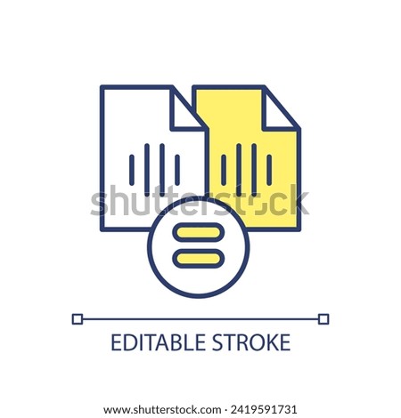 2D editable voice cloning icon representing voice assistant, isolated vector, multicolor thin line illustration.