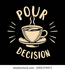 Ilustración plana en 2D "pero primer café"