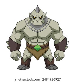 2d flat a monster digital art , vector
