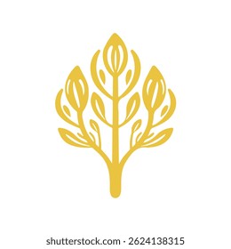 2D flat vector illustration fennel icon isolated on a white background.