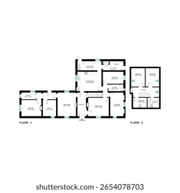 projetos de plano de casa de 2d piso