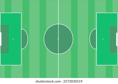 2D football field. Football tactical board. Miniature football field